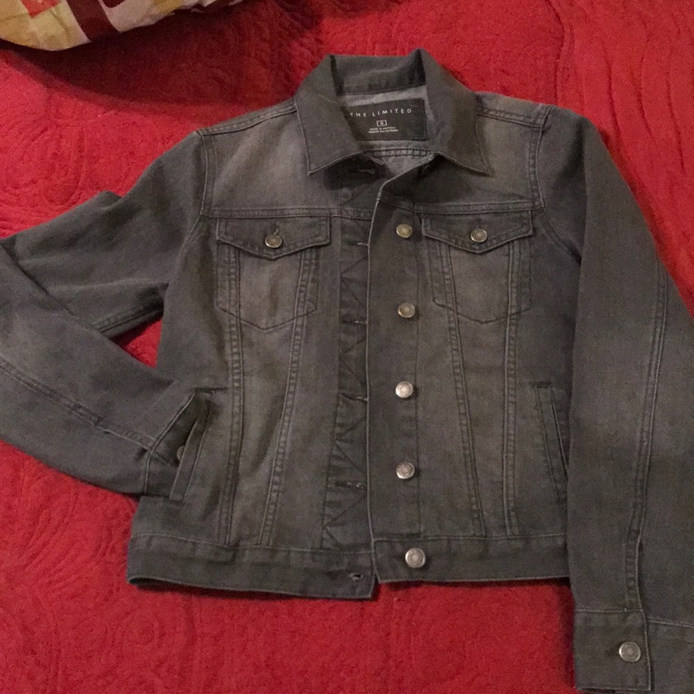 The Limited, Small, Gray denim jacket